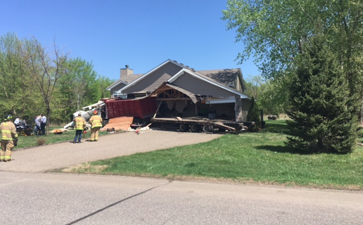 Dump truck loses control and shreds part of a home in Oak Grove Bring Me The News