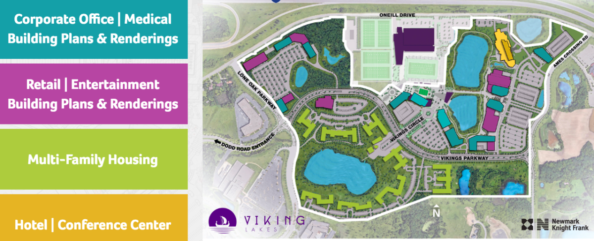 Vikings' new Eagan, MN, headquarters at 70% completion