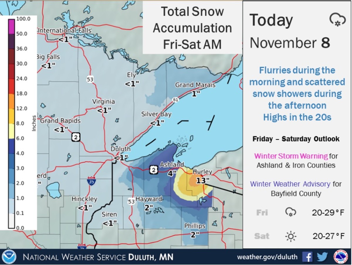 Here's where the snow will fall in Minnesota today, tonight Bring Me The News