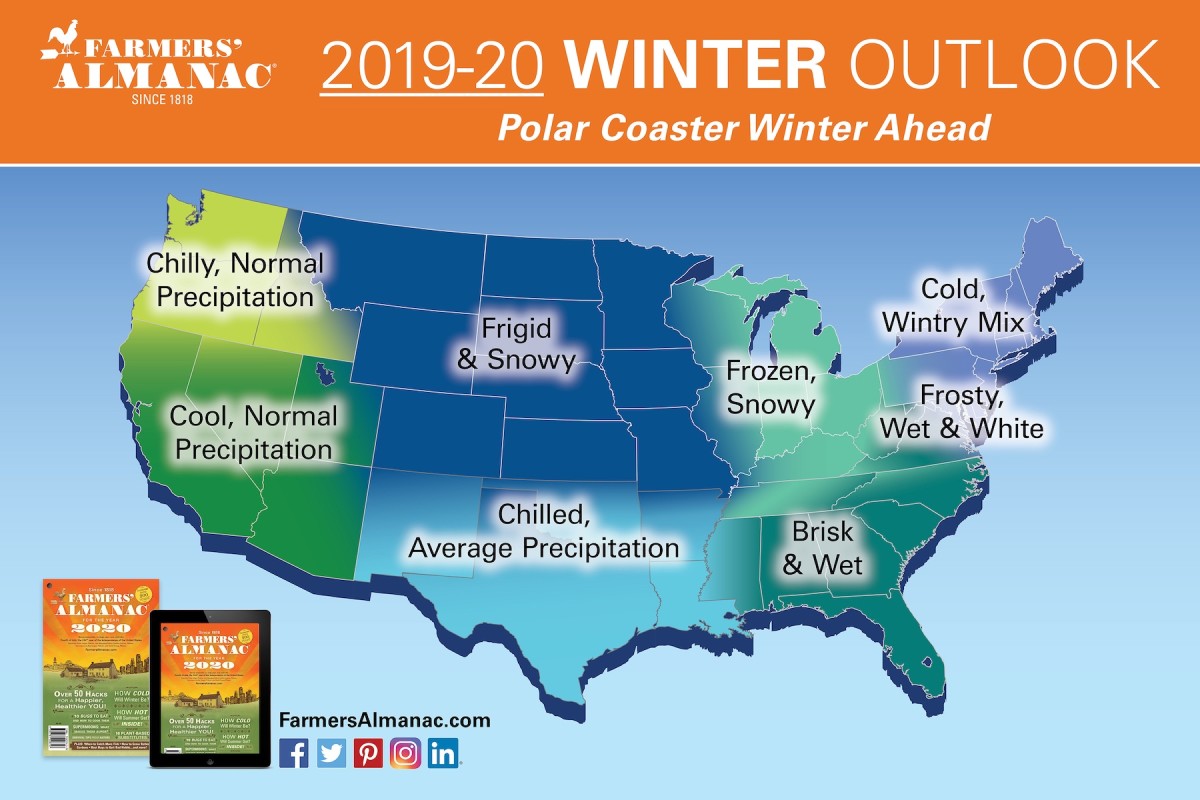 'Frigid & Snowy' The Farmers' Almanac releases winter forecast for