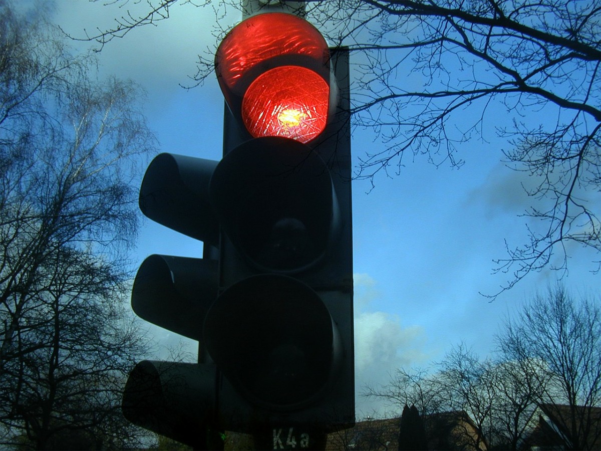 traffic signal, red light