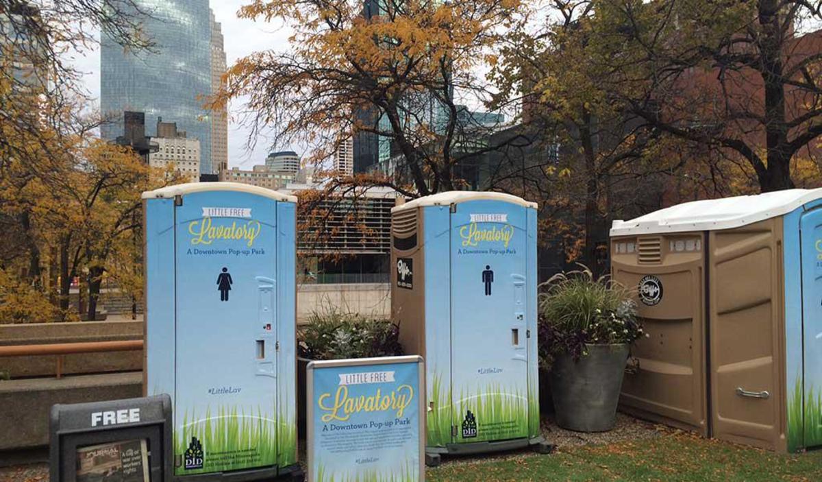 The Mpls Downtown Improvement District tested a Little Free Lavatory pilot program in 2015.