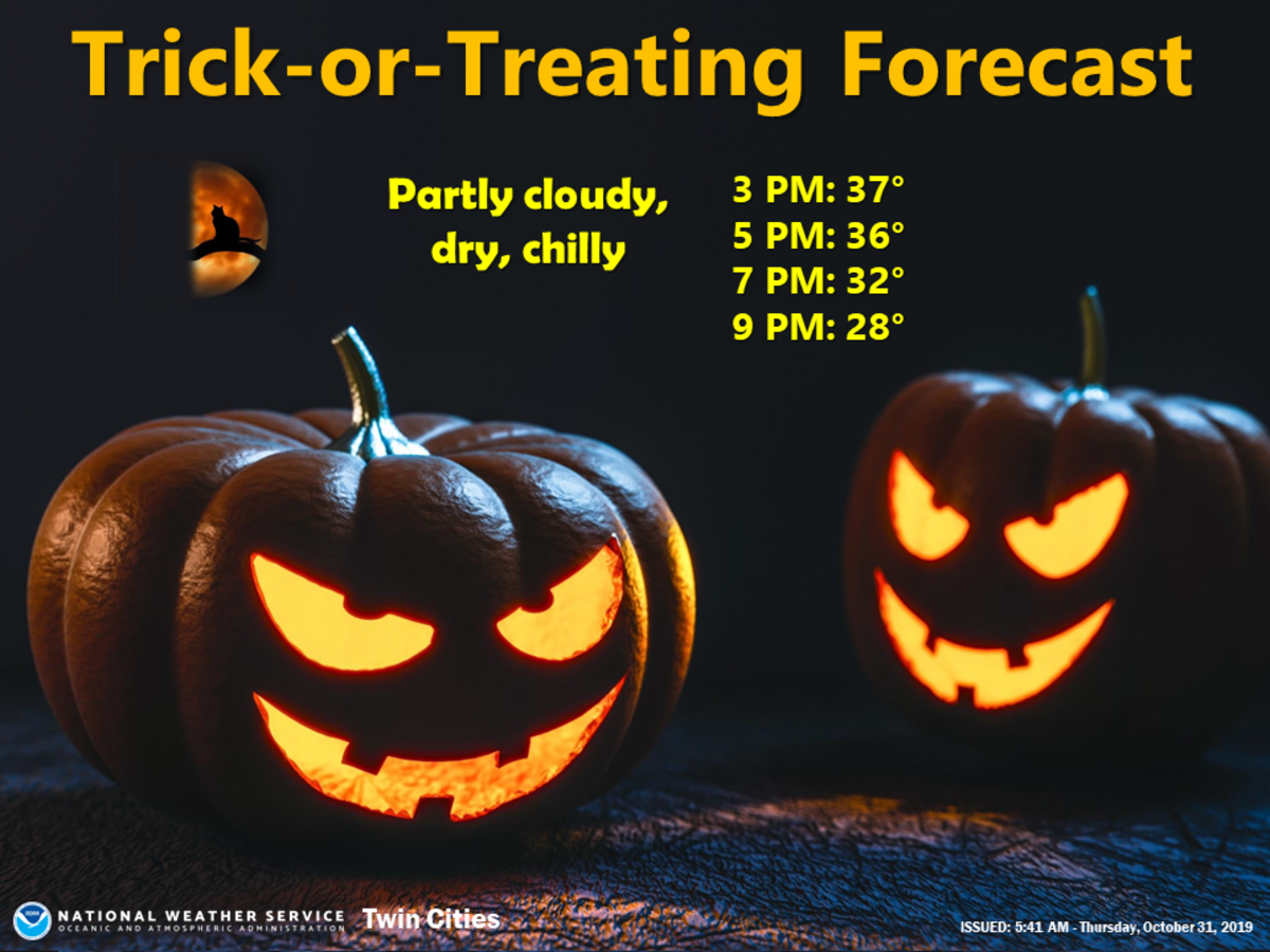 Heres How Cold It Will Be During Trick Or Treating Hours In