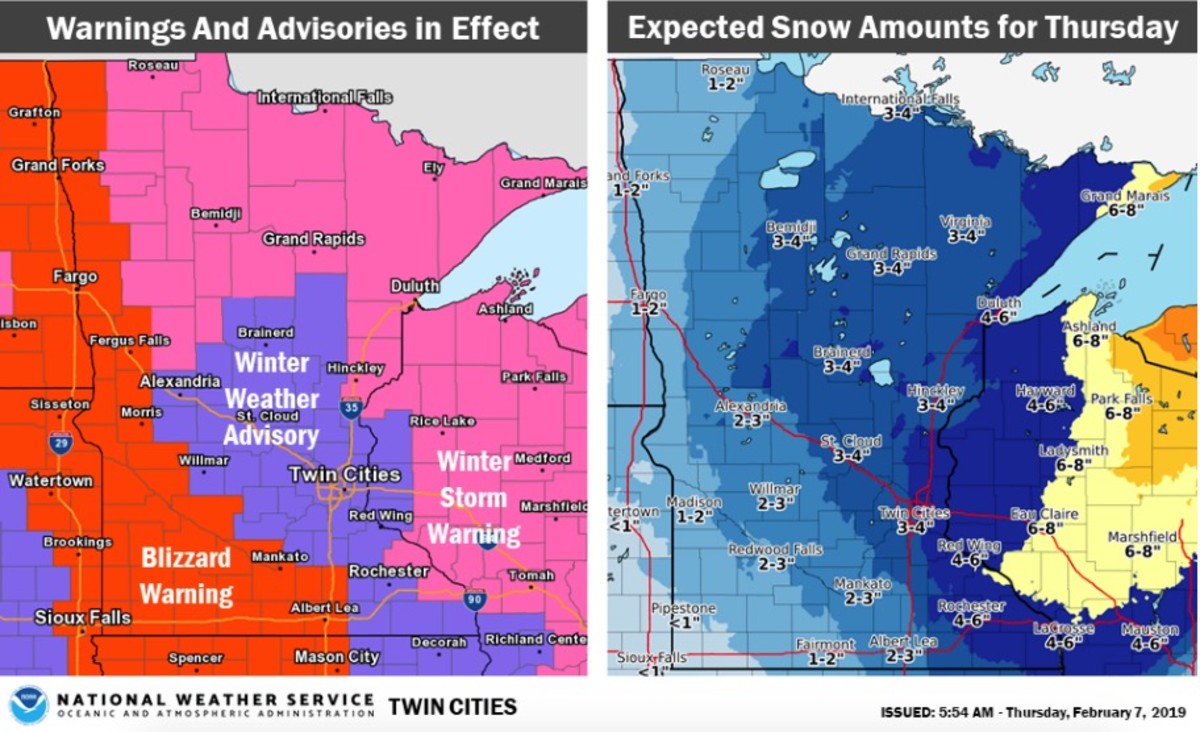 UPDATE Twin Cities added to winter storm warning, snow totals expected