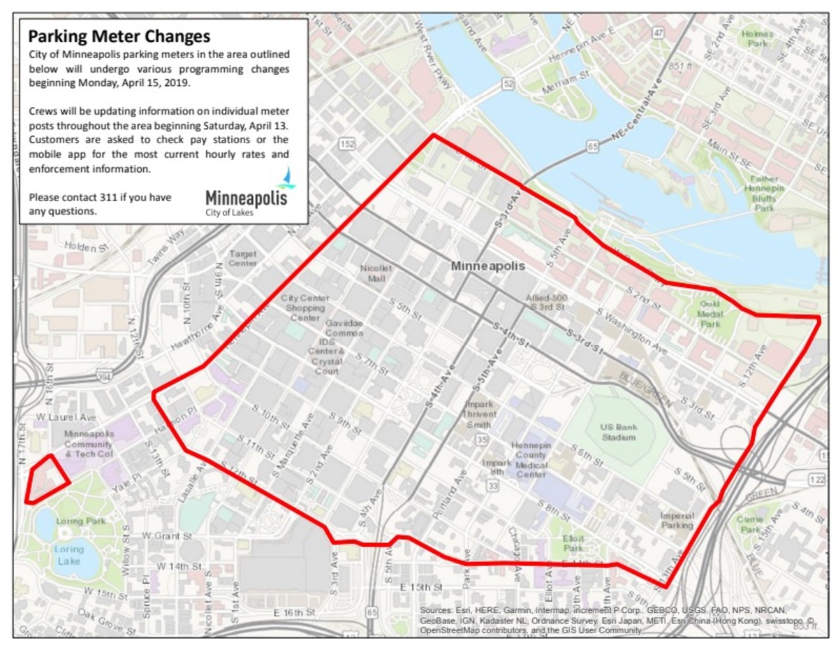 Minneapolis Parking Meter Map Minneapolis Changes Rates, Enforcement Hours, Time Limits To More Than  2,600 Downtown Parking Meters - Bring Me The News