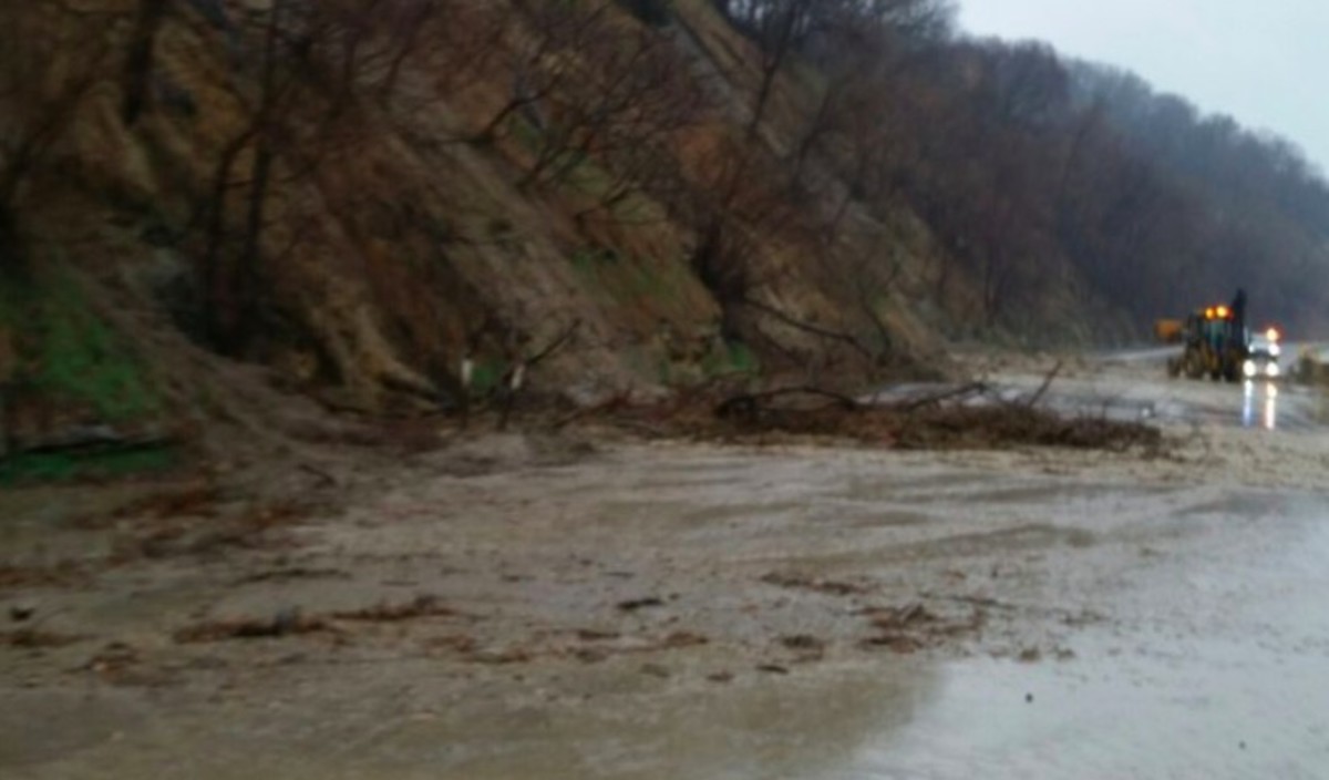 Image result for pictures of mudslide on Hwy 169