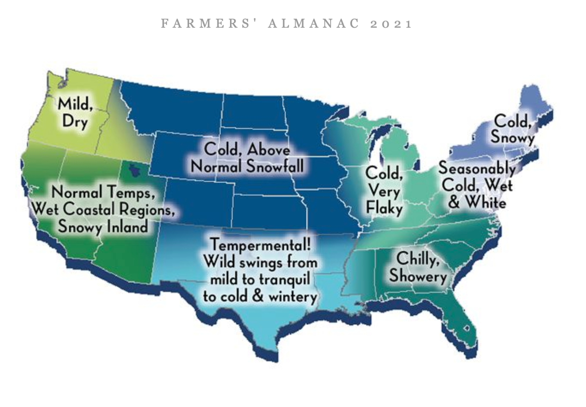 The Farmers' Almanac unveils 2020-21 winter forecast for Minnesota ...