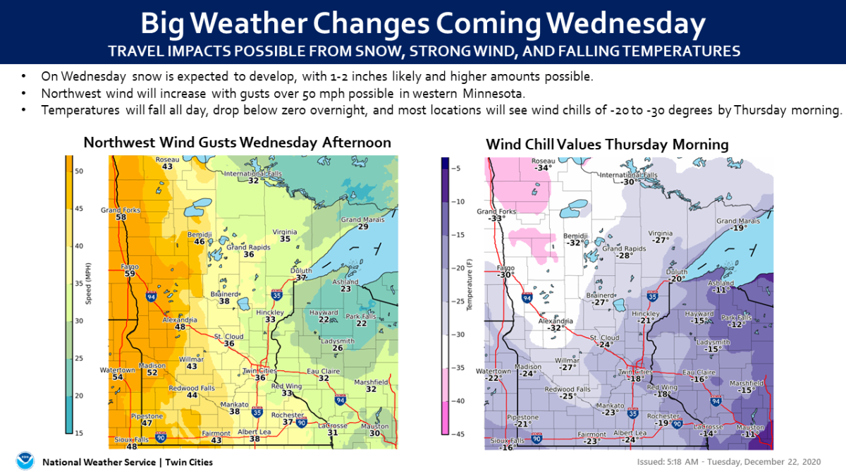 Winter storm watch issued ahead of Wednesday snow in Minnesota - Bring ...