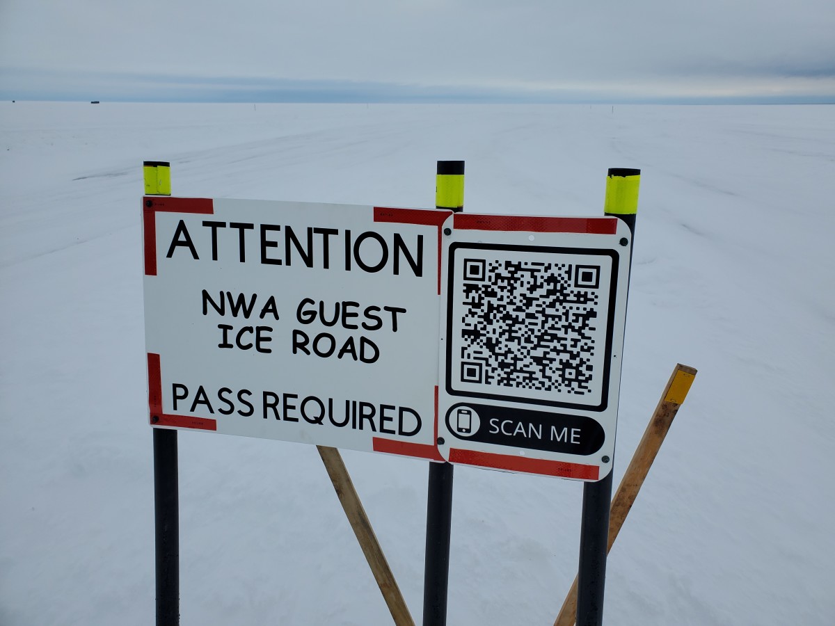 NW Angle Guest Ice Road sign (1)