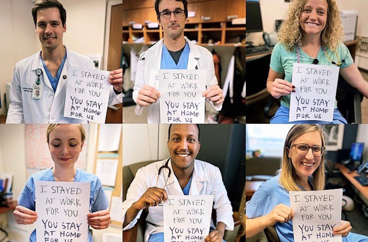 Minnesota hospital workers: 'I stayed at work for you, you stay at ...