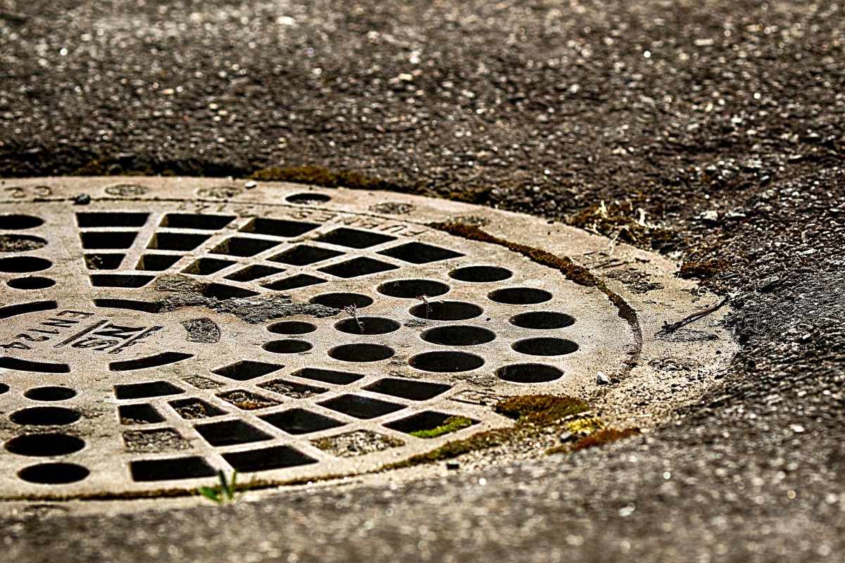 manhole, sewer