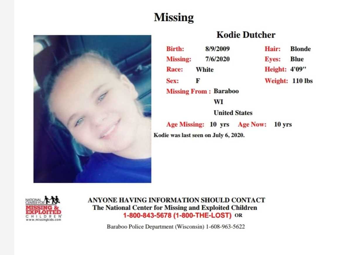 10-year-old girl missing in western Wisconsin found dead - Bring Me The News