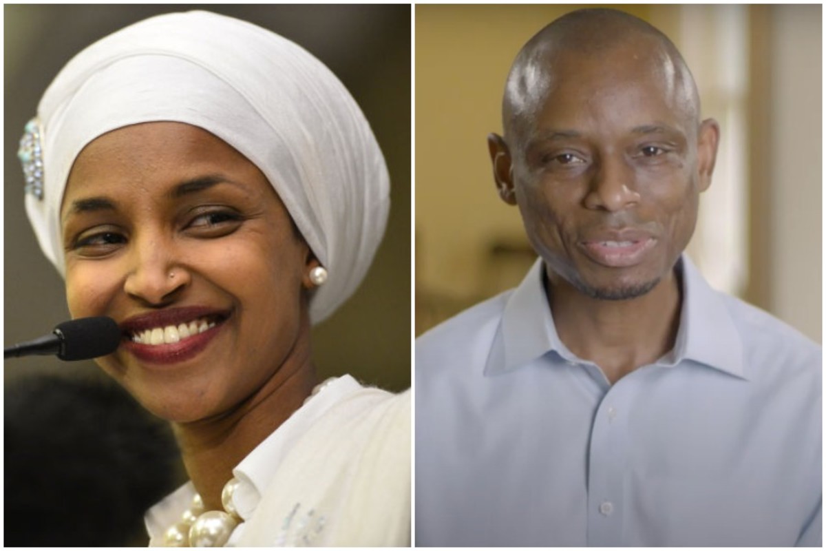 Rep. Ilhan Omar and Antone Melton-Meaux
