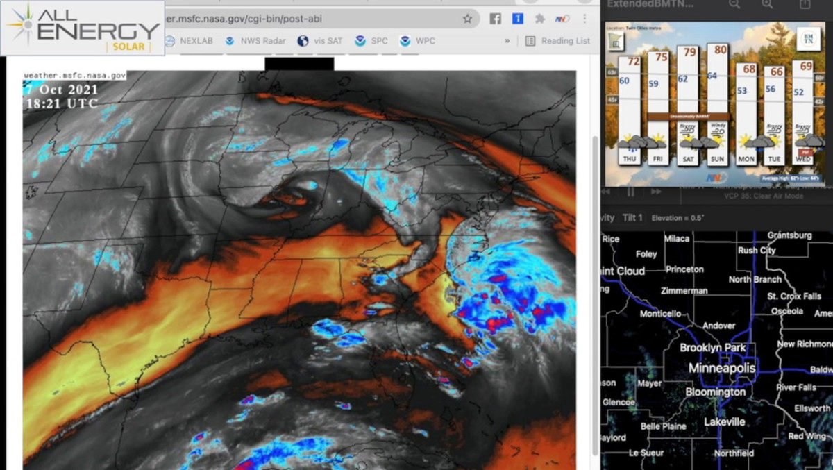 Oct. 7 Novak Weather Chances for strong storm systems to move through