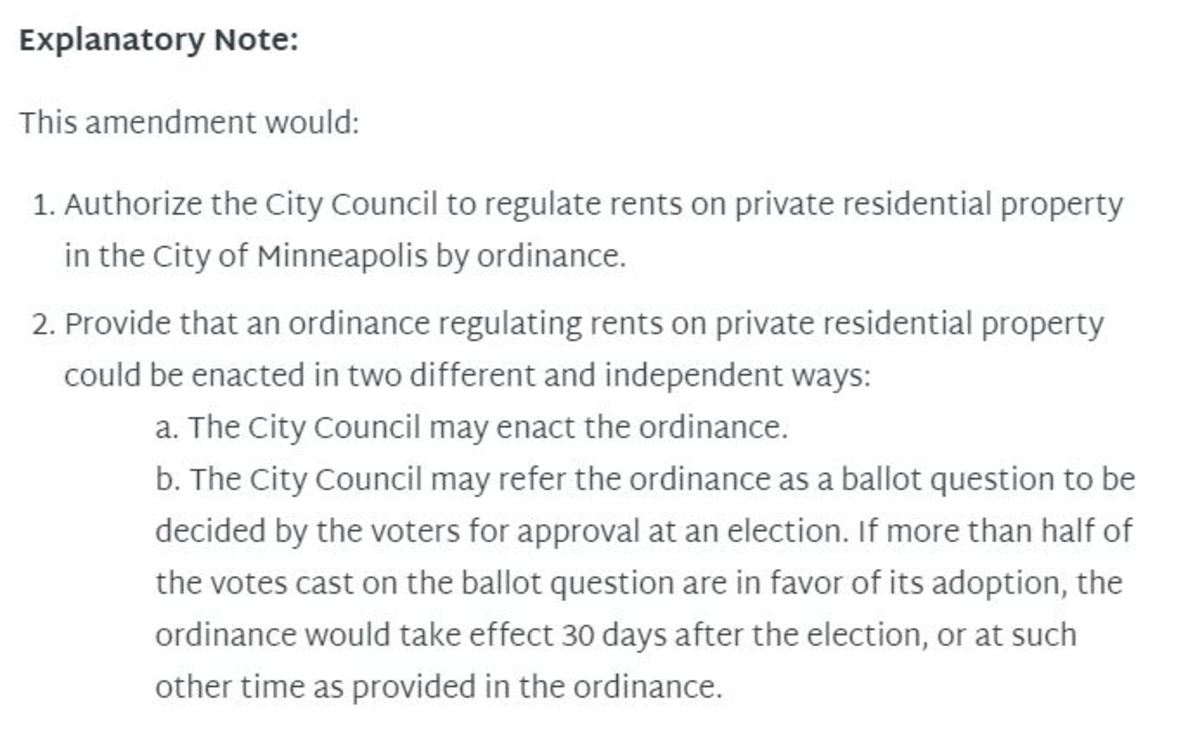 Minneapolis City Question 3 NOTE