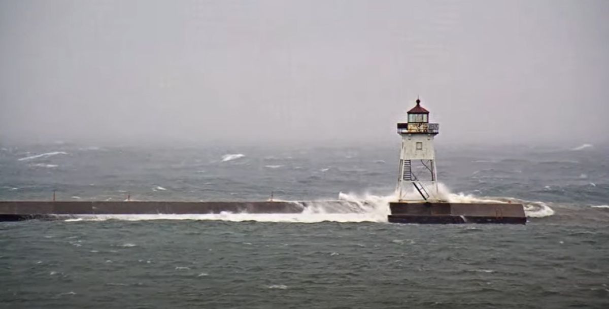 Gales of November Giant waves on Lake Superior floods Grand Marais