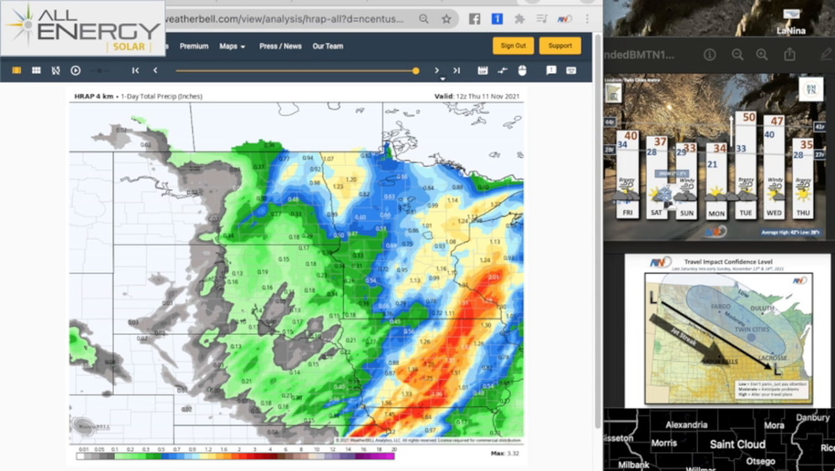 Nov. 11 Novak Weather Tracking next chance for snow this weekend