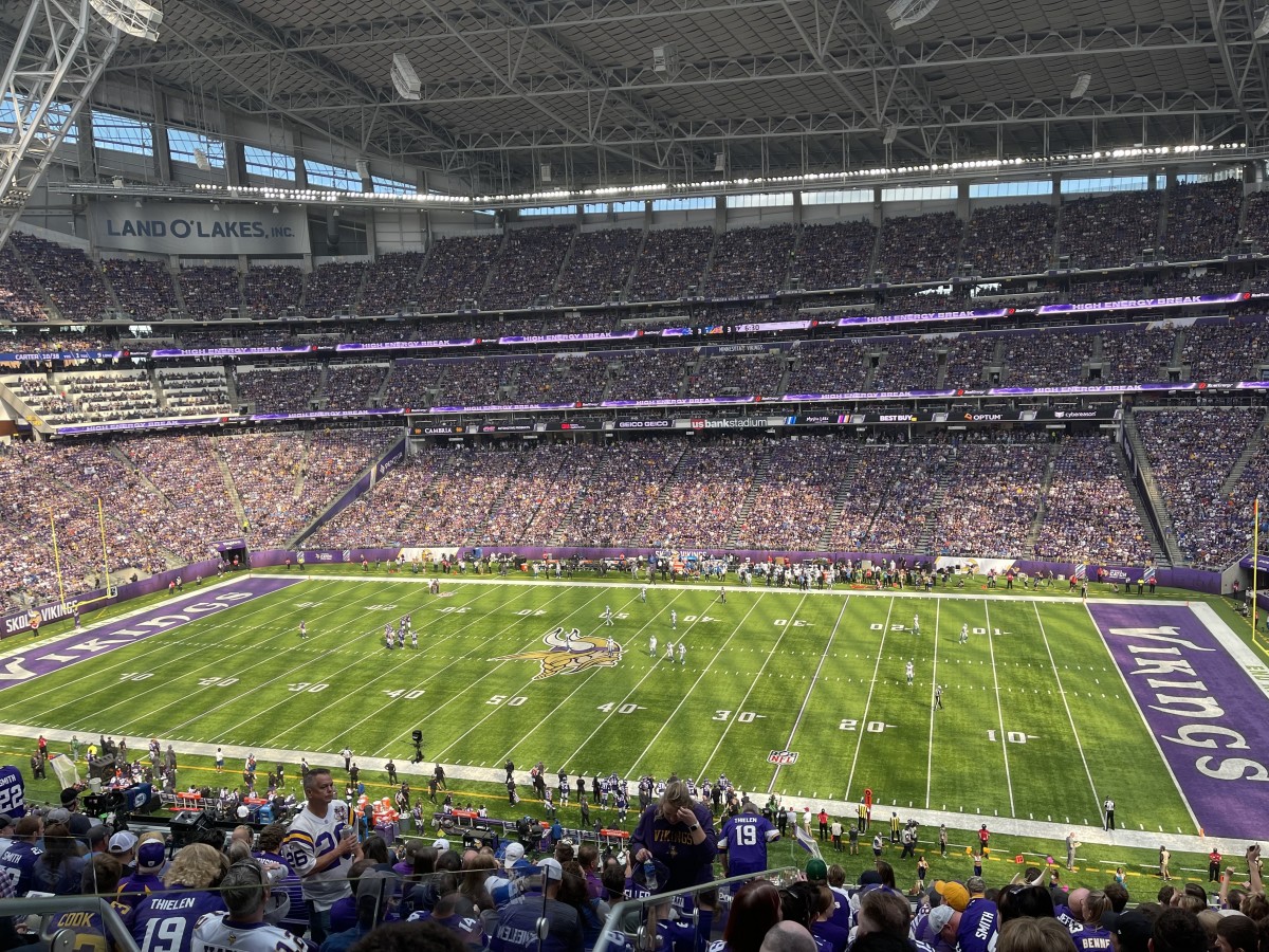 Minnesota Vikings US Bank Stadium Santa Hat