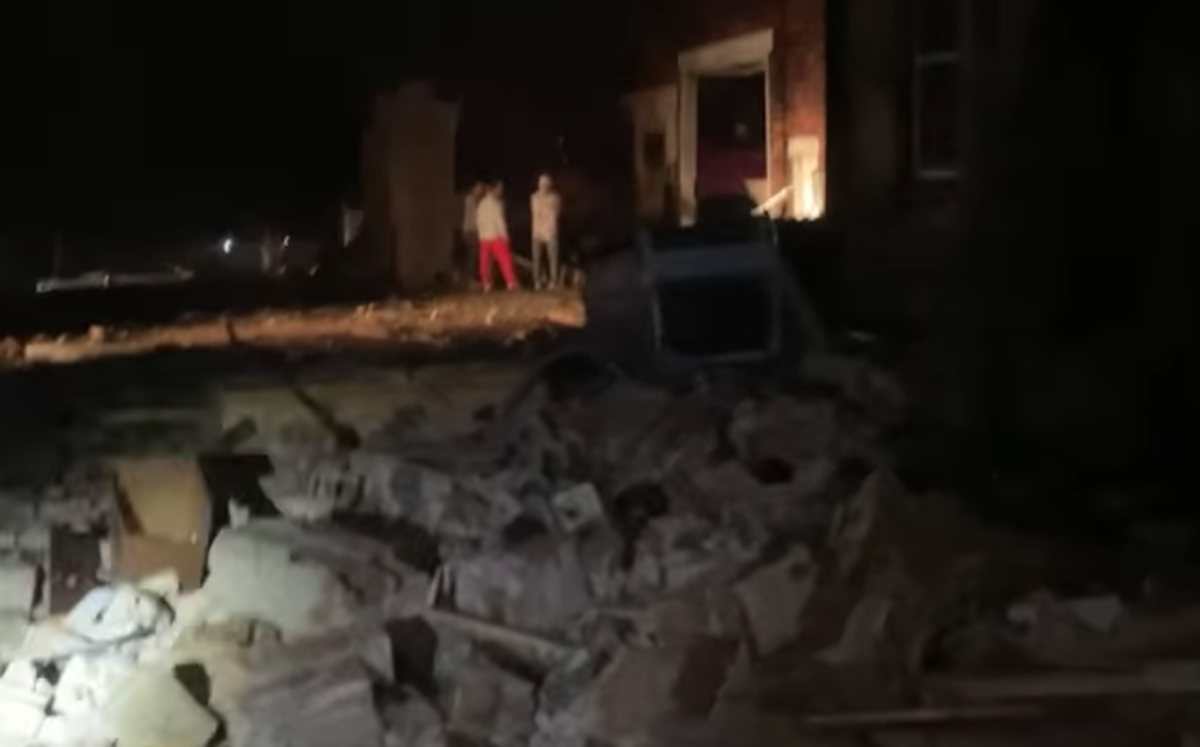 Significant storm damage from possible tornado in Hartland, Minnesota