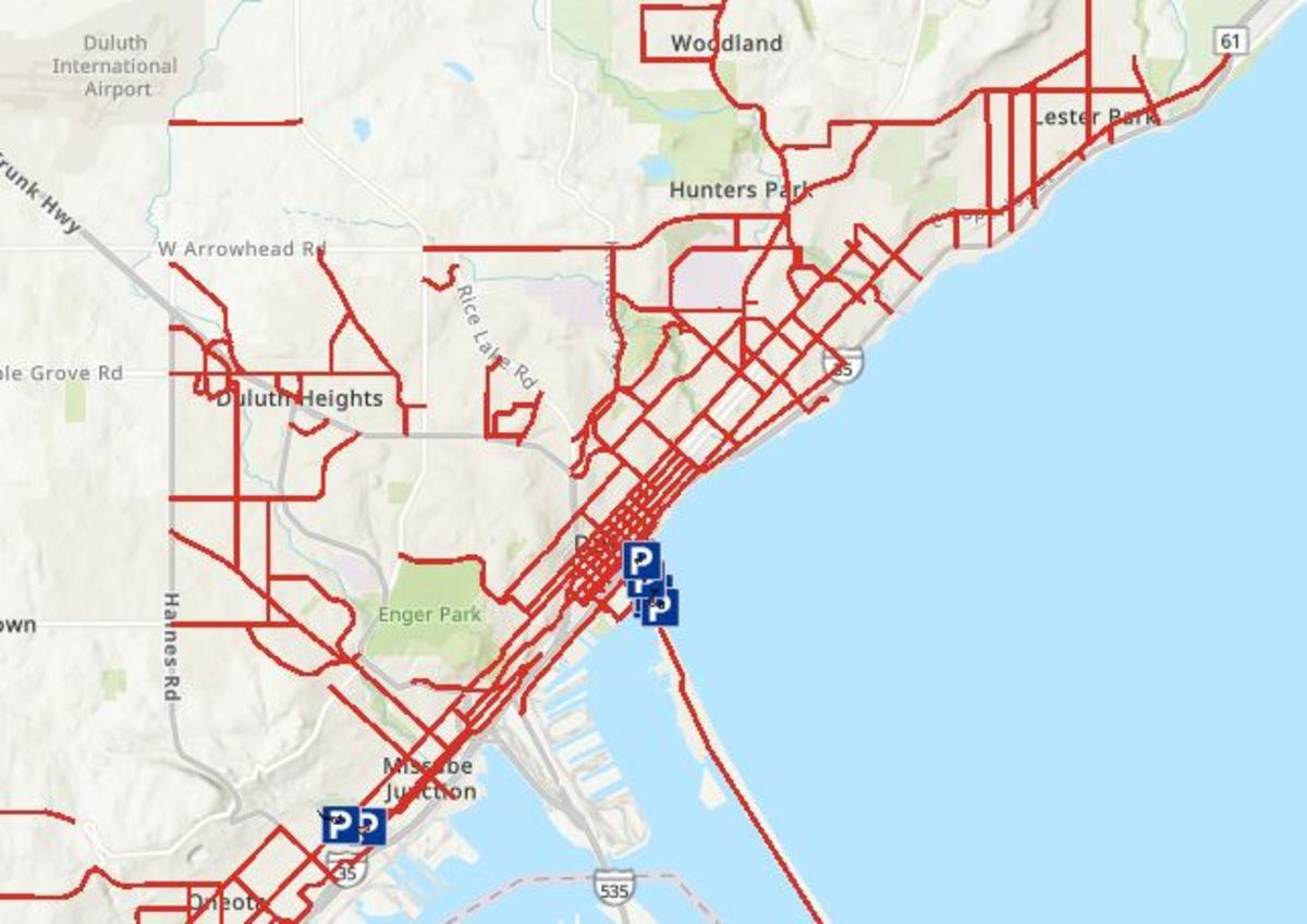 duluth snow emergency routes map
