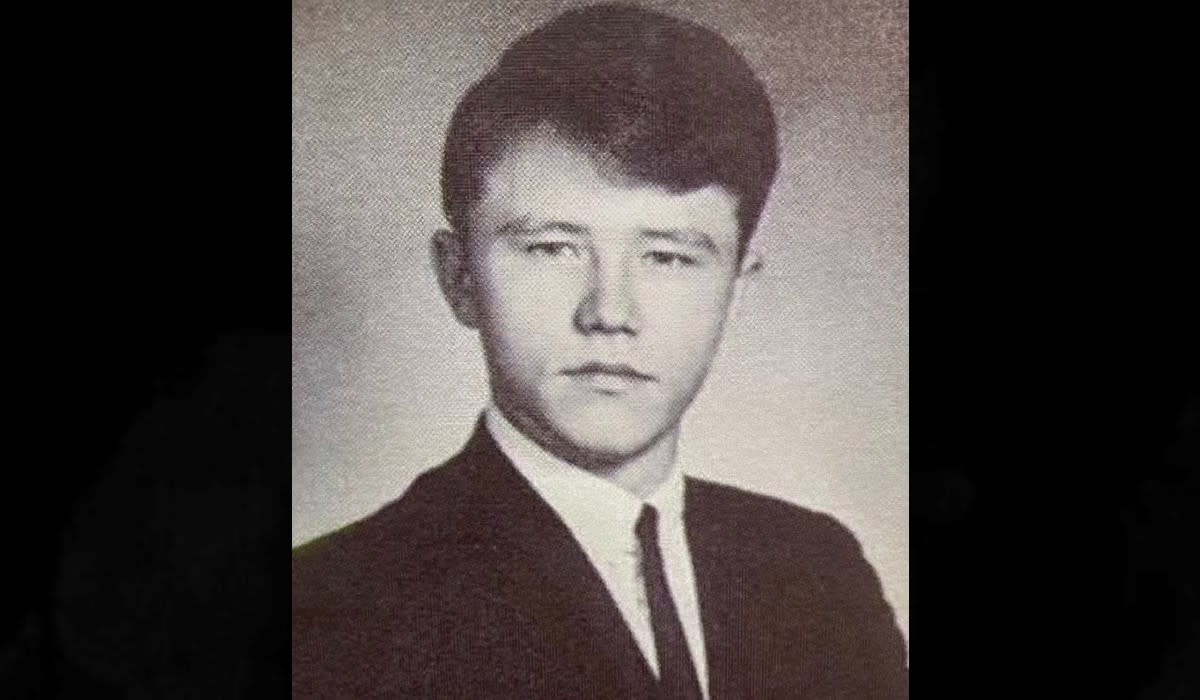 A high school photo of Donald Rindahl.