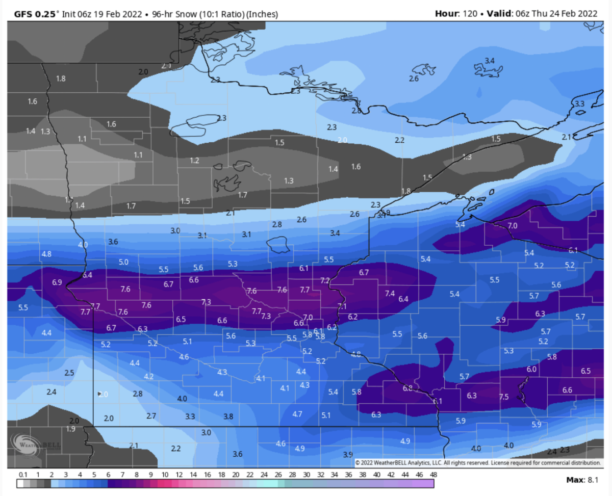 Heavy snow, gusty winds now being forecast for Monday, Tuesday Bring
