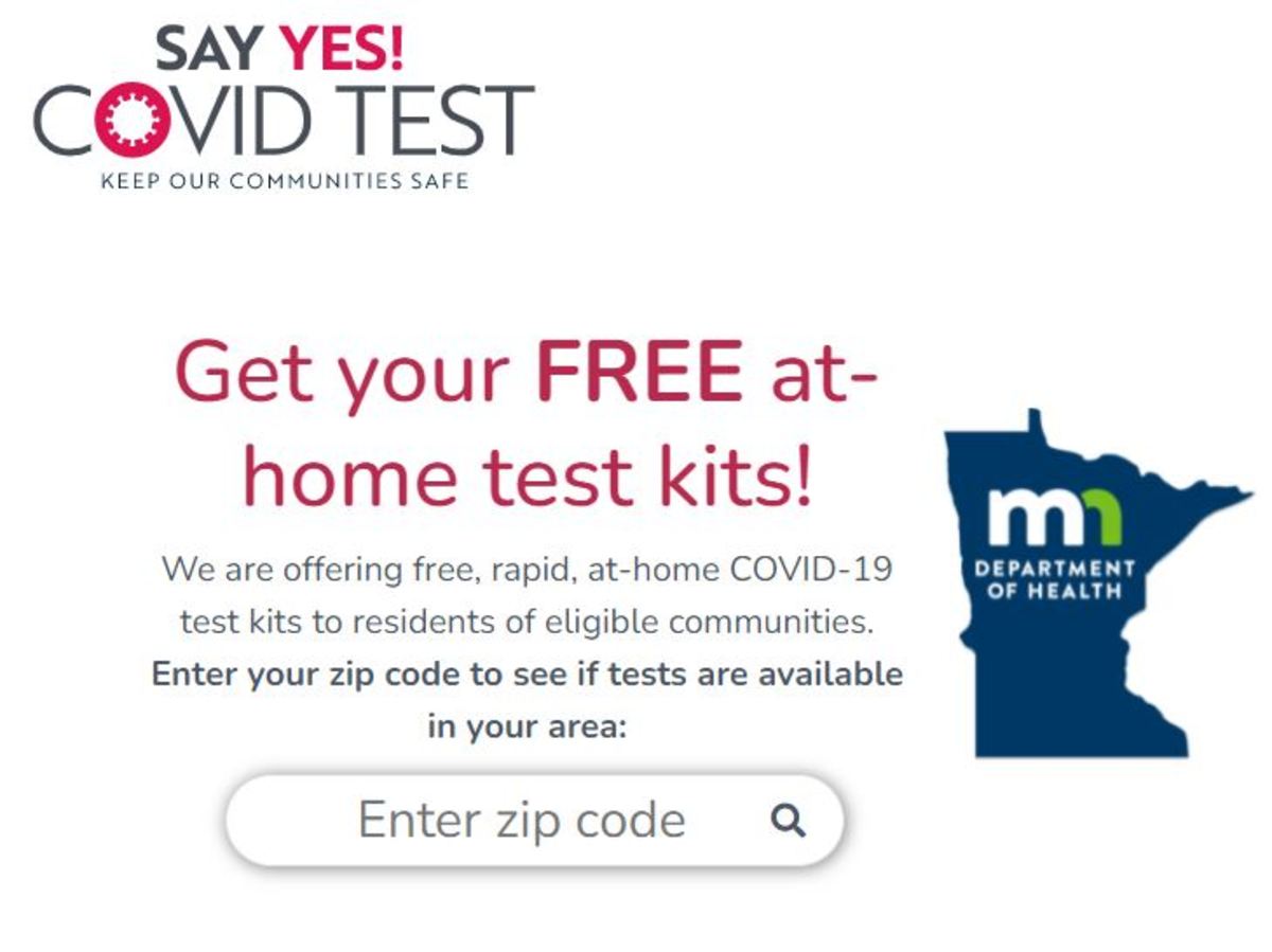 free covid tests screengrab