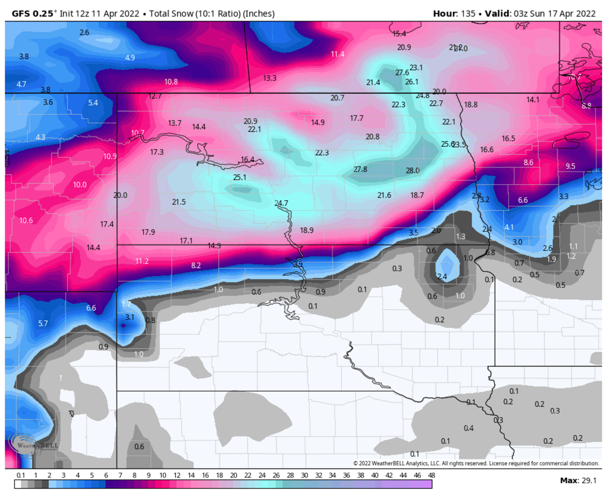 North Dakota forecast: 2 feet of snow, 50 mph winds - Bring Me The News