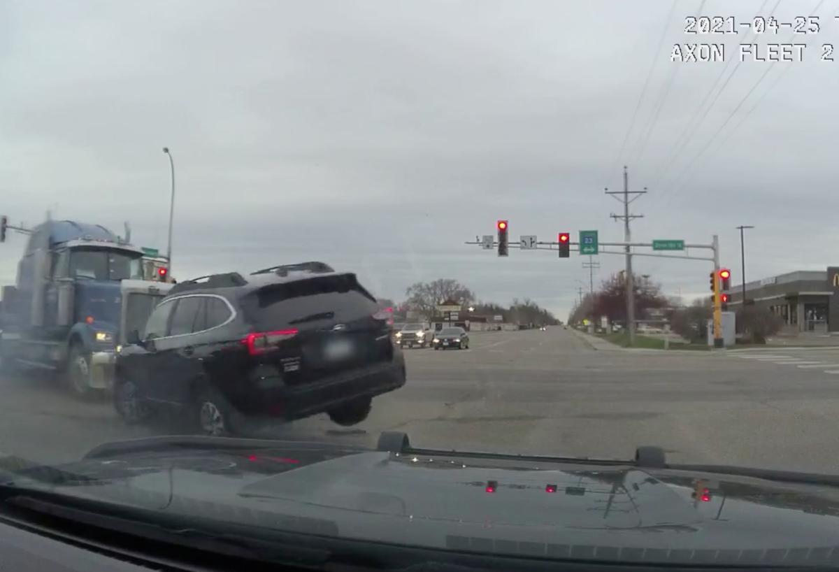 Crash involving Waite Park squad caught on video Bring Me The News