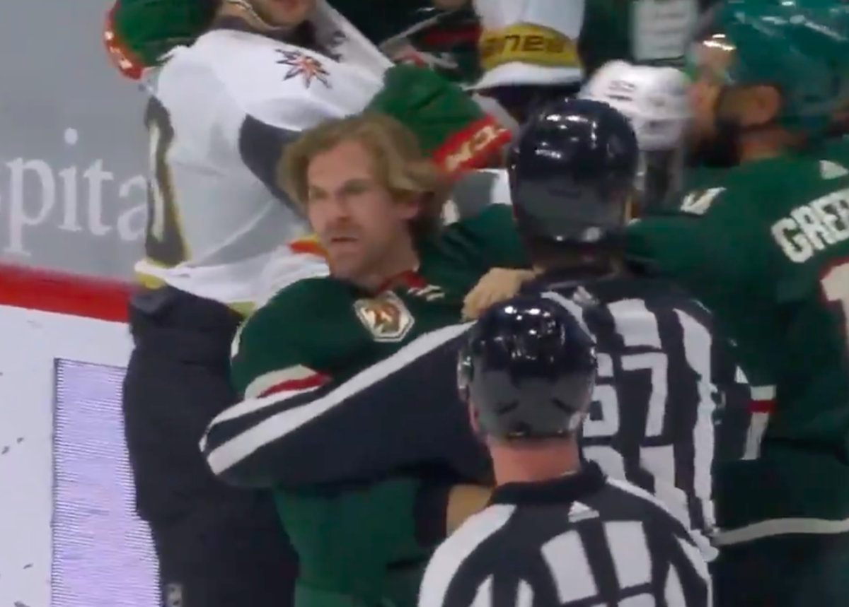 It's Marcus Foligno, your teammate!' Wild welcome Kirill Kaprizov in style  - The Athletic