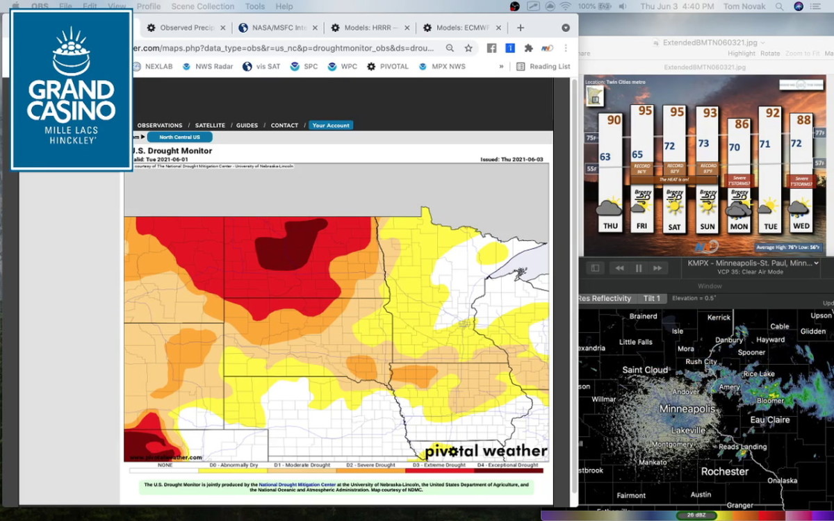 June 3 Novak Weather Recordbreaking heat through the weekend Bring