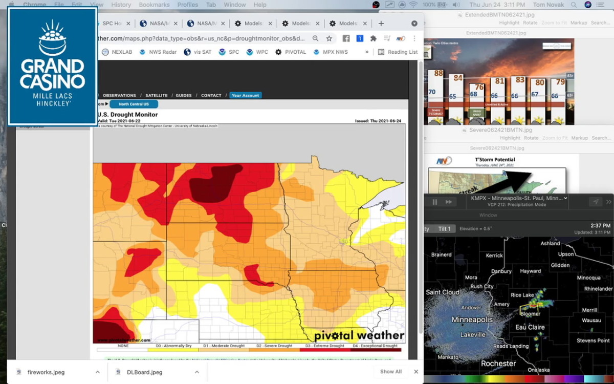 June 24 Novak Weather The latest on Thursday night's storms Bring Me