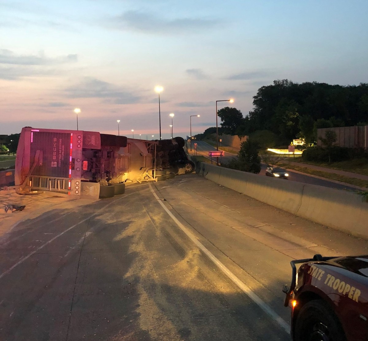 Semi rollover closes ramp from 169 to 494 in Bloomington Bring Me The