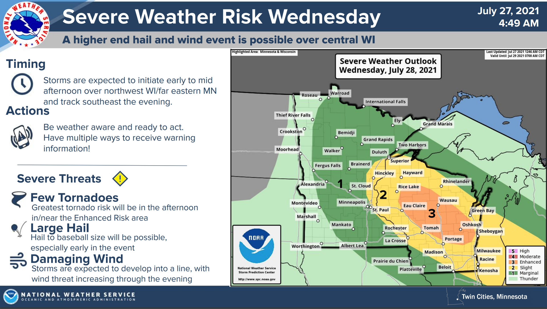 Storm damage reports across northern Minnesota; severe weather possible ...