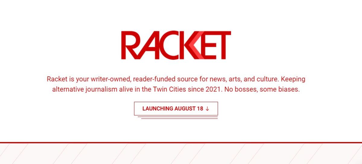 Racket website screengrab aug 2