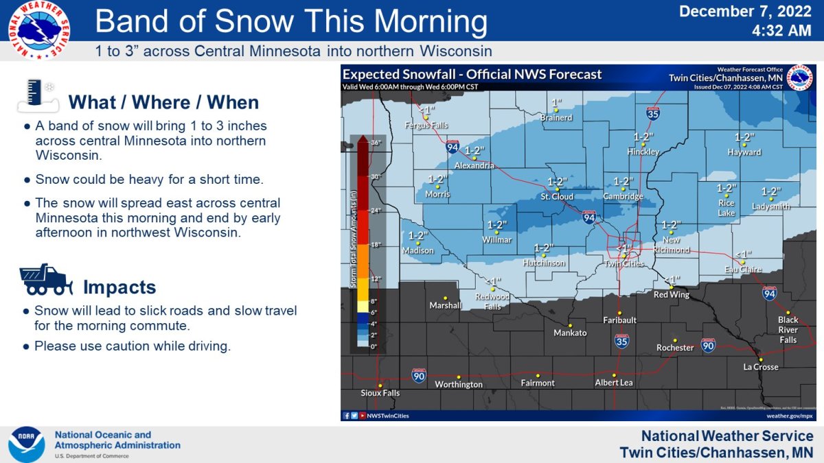 Quick shot of snow to impact morning commute in Twin Cities - Bring Me ...