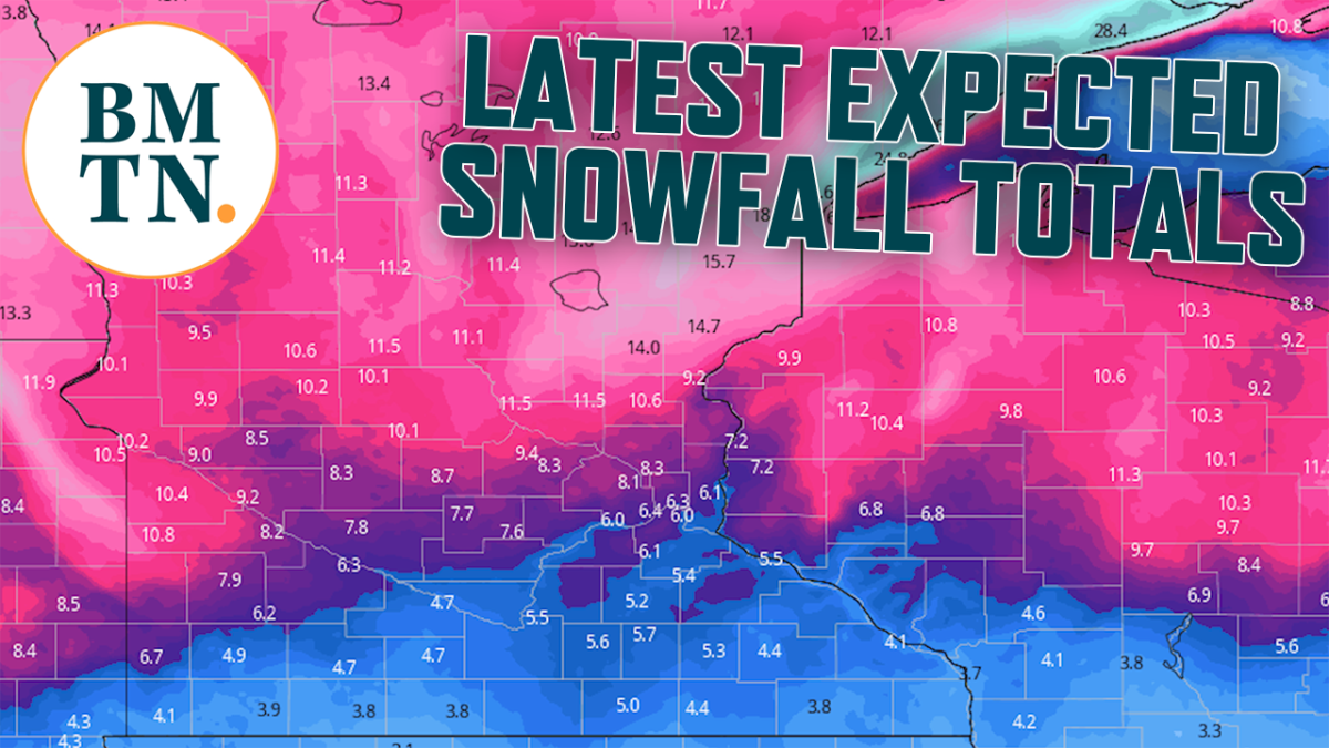 Snowstorm update Latest possible snow totals in MN Bring Me The News