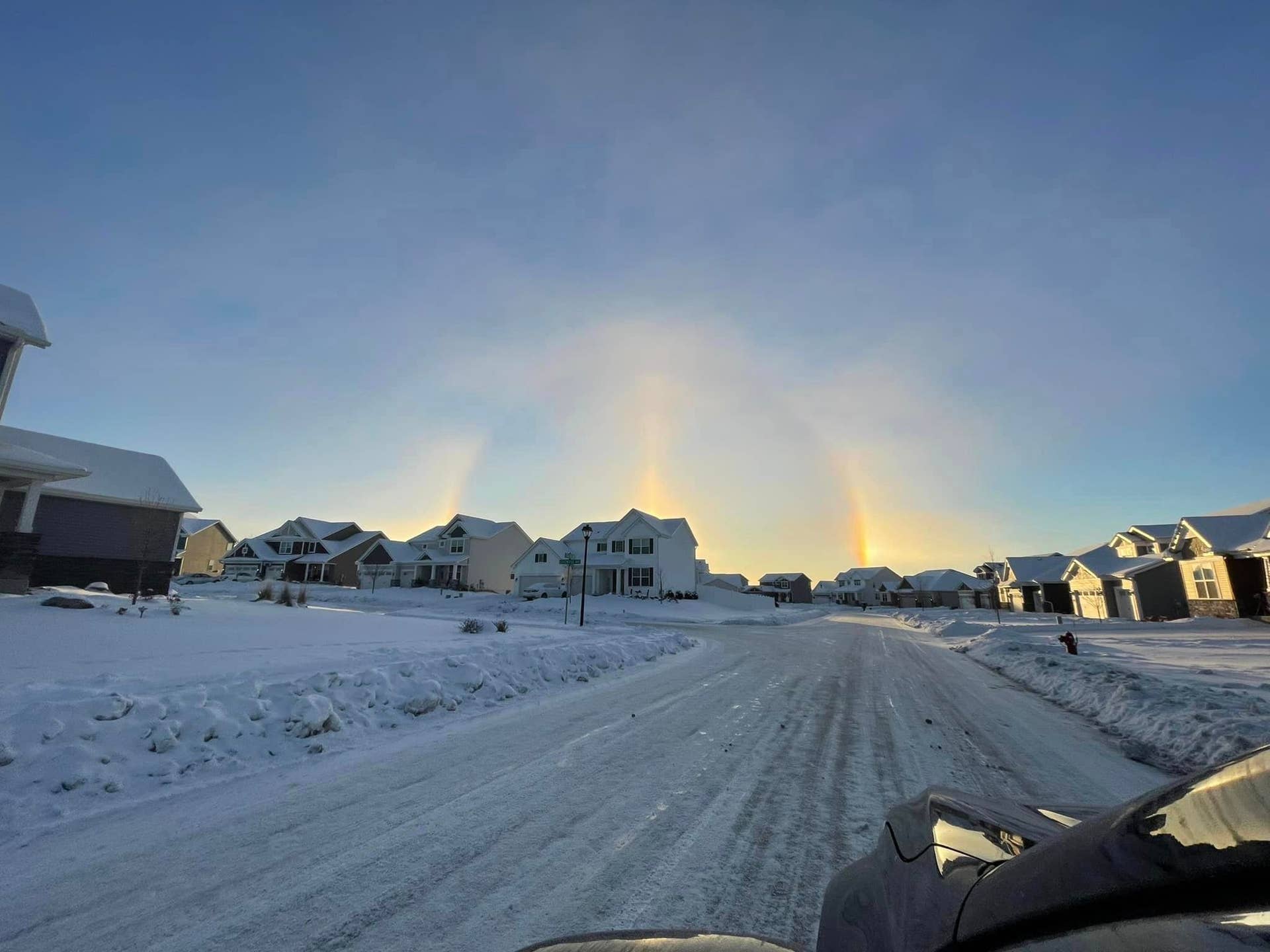 Photos: Sundog shines over Twin Cities neighborhood - Vimarsana News