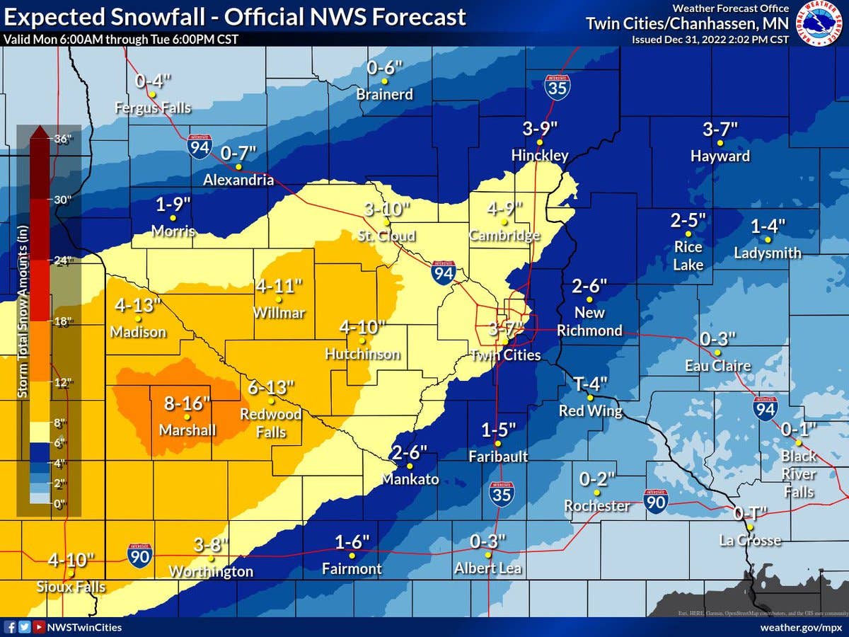 Winter storm watch issued for Twin Cities as snow approaches - Bring Me ...