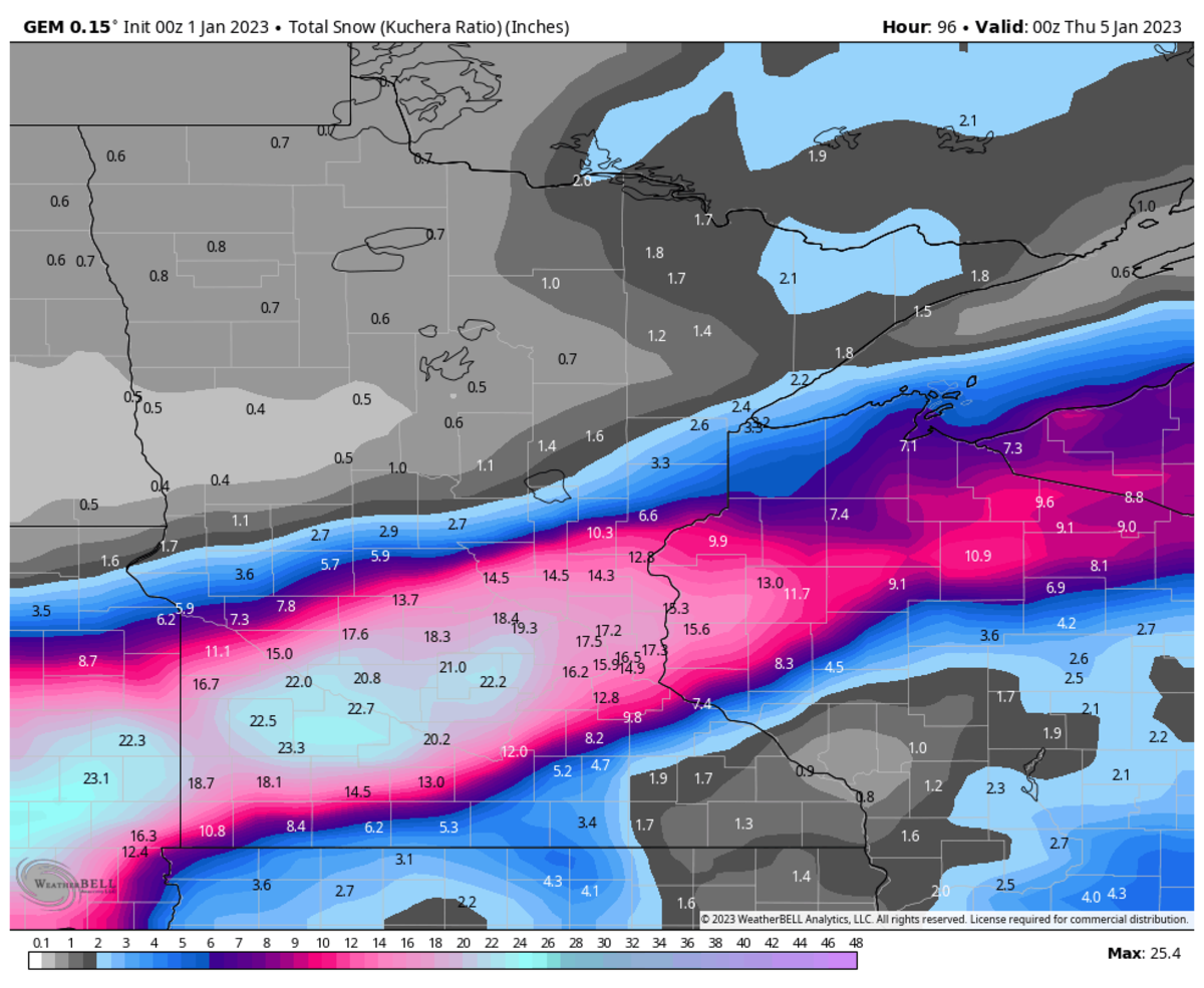 Sunday morning update How much snow could fall MondayTuesday? Bring