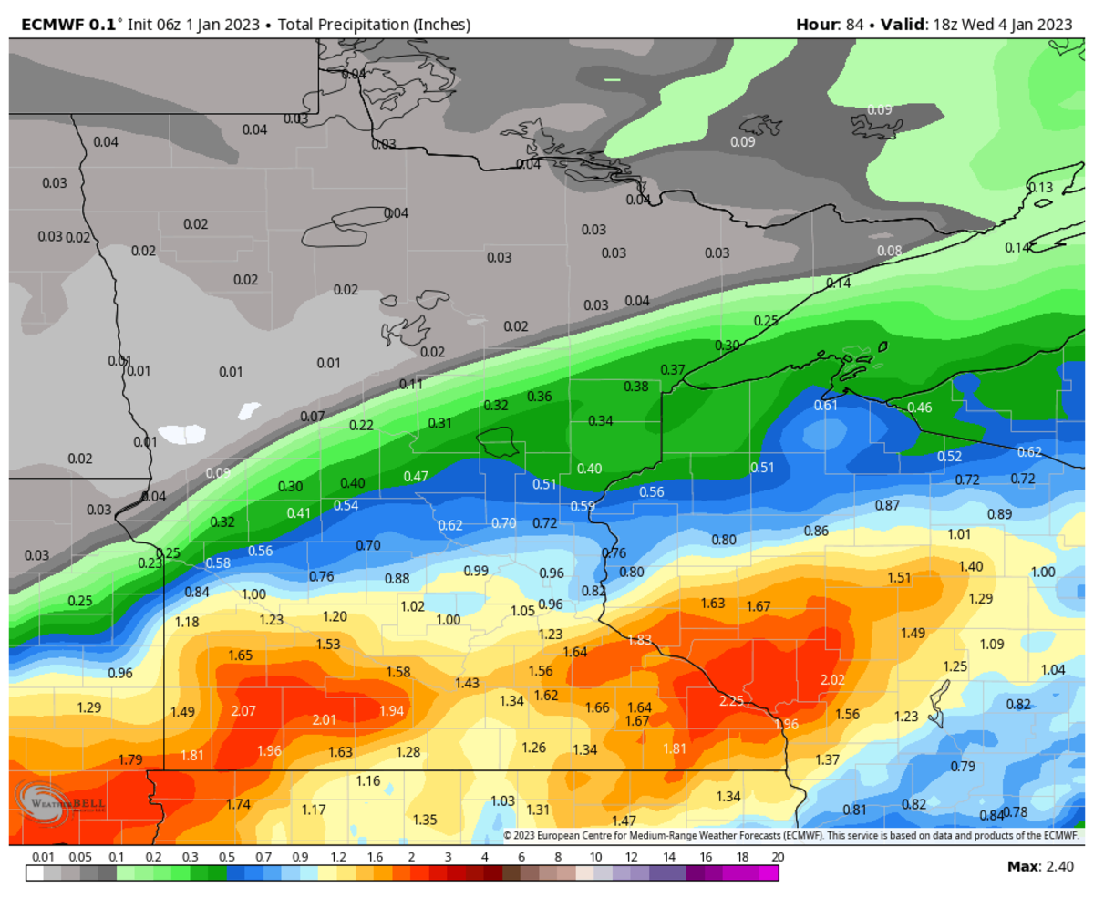 Sunday morning update How much snow could fall MondayTuesday? Bring