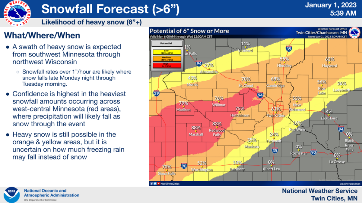 Sunday morning update: How much snow could fall Monday-Tuesday? - Bring ...