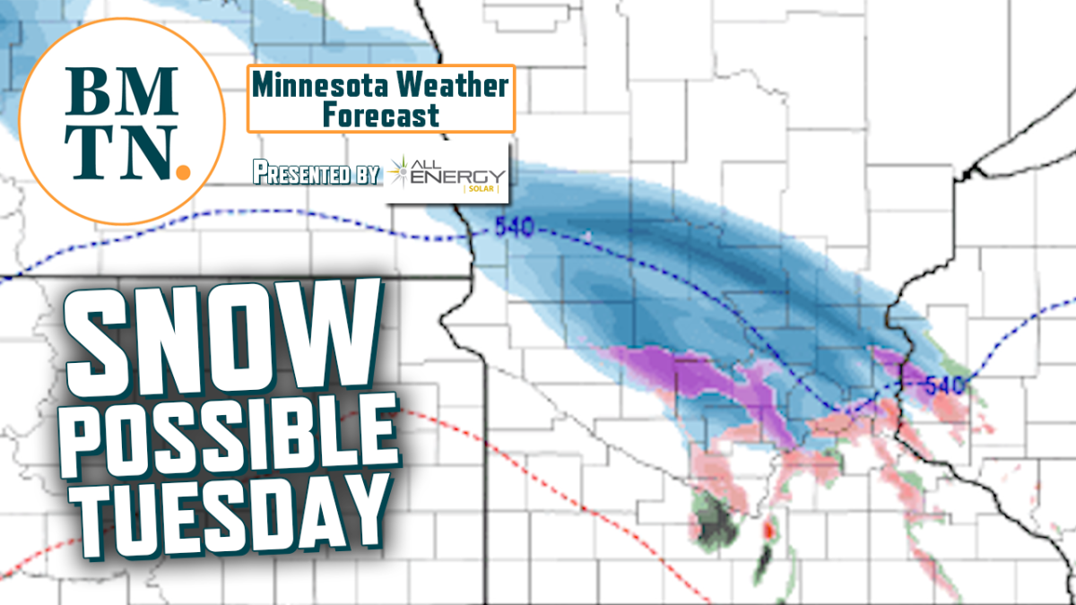 Chance of snow Tuesday; Mild week ahead Bring Me The News