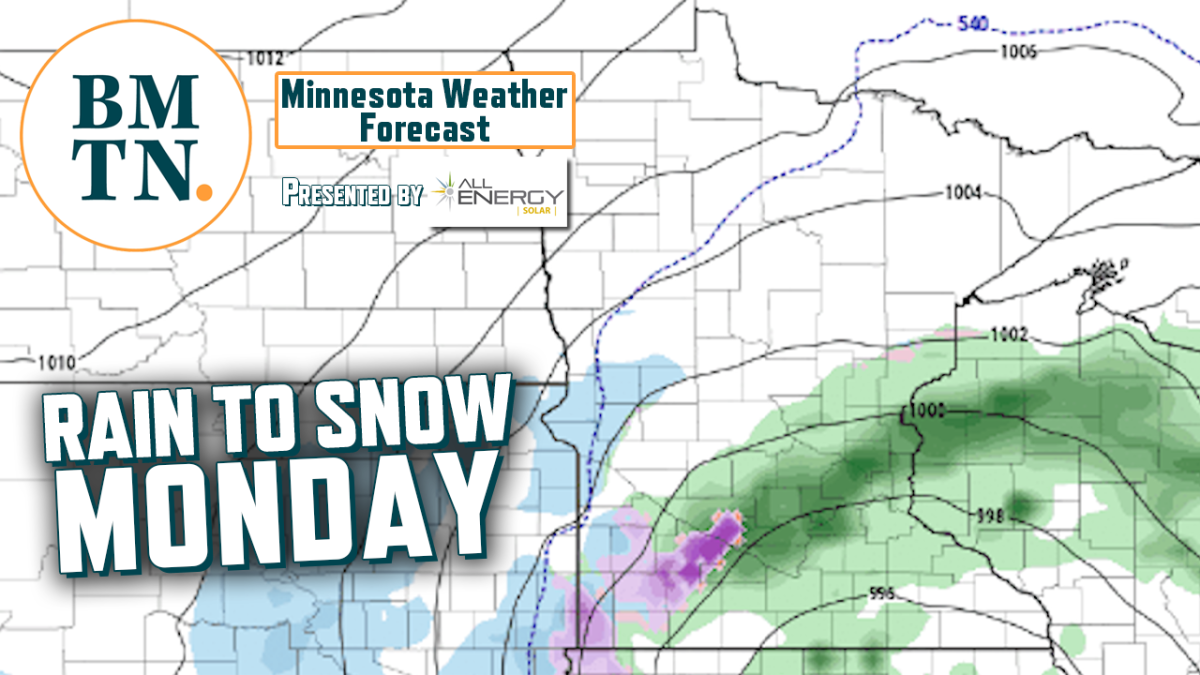 Rain to snow Monday; will bigger storm miss next week? Bring Me The News