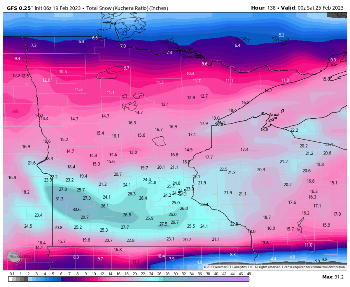Sunday update: Mega snowstorm likely to dump 12+ inches on Minnesota ...