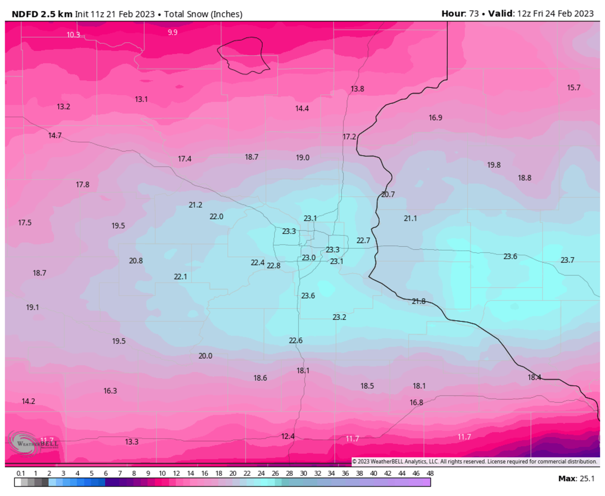 Tuesday update Blizzard warnings, snow to be measured in feet in