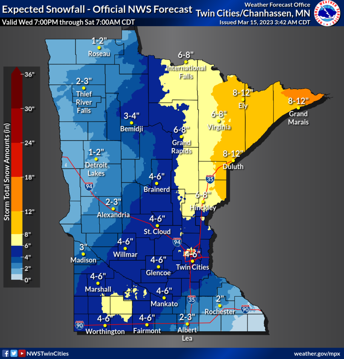 Winter storm watch: Heavy snow targeting Mankato, Twin Cities, St ...