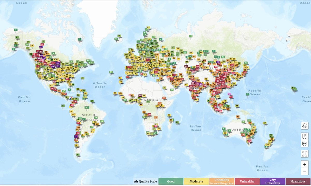 Some of the worst air quality on the is in Minnesota Thursday