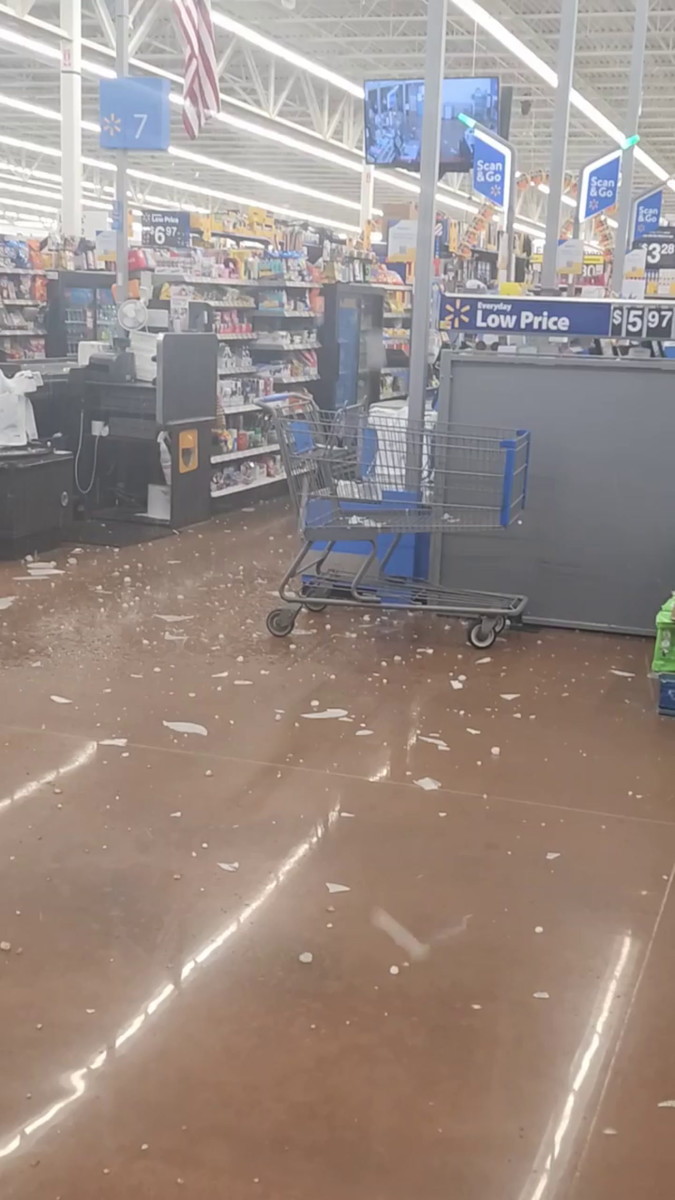 Walmart closes after massive hail damage in Rice Lake Bring Me The News