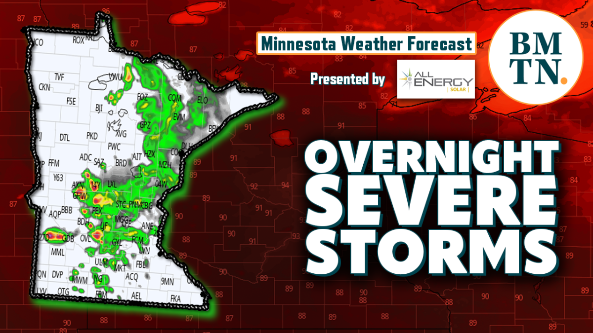 Minnesota weather Where severe storms could hit overnight Bring Me